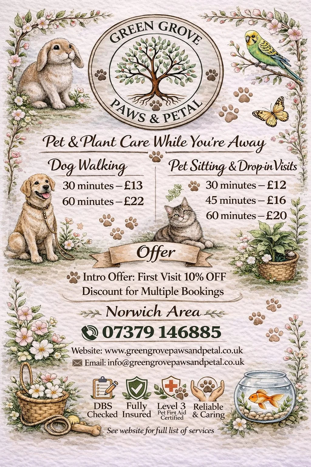 Green Grove Paws & Petal — holistic care for pets and plants